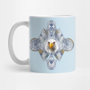 Eagle in Sacred Geometry Ornament Mug